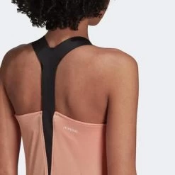 Adidas Womens Primeblue AeroKnit Y-Tank Top - Ambient Blush -Ball Game Paradise H31426 E