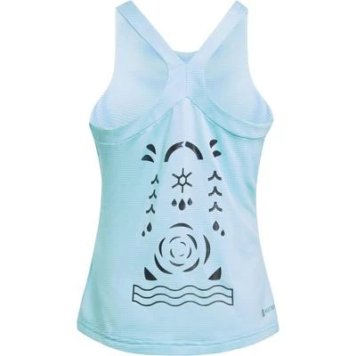 Adidas Girls Paris Tank - Pulse Aqua 4 Adidas Girls Paris Tank - Pulse Aqua - Image 2