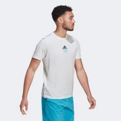 Adidas Mens Paris Tee - White -Ball Game Paradise HA0966 C