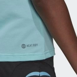 Adidas Womens Paris Y-Tank - Pulse Aqua/Black -Ball Game Paradise HA3354 VS