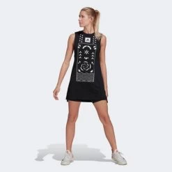 Adidas Womens Paris Wow Dress - Black/White