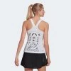 Adidas Womens Paris Y-Tank - White/Black -Ball Game Paradise HA7627 C