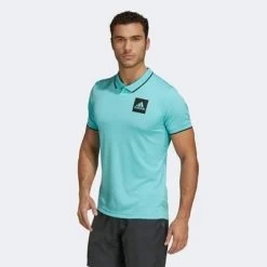 Adidas Mens Freelift Paris Polo - Pulse Aqua