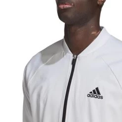 Adidas Mens Tennis Jacket - White -Ball Game Paradise HE0410 E