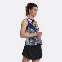 Adidas Womens US Series Match Tank Top - Multicoloured -Ball Game Paradise HF6328 D