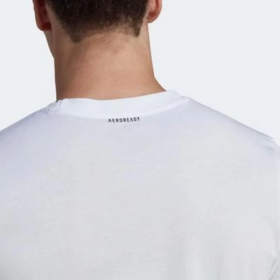 Adidas Mens Tennis Category Tee - White 6 Adidas Mens Tennis Category Tee - White - Image 4