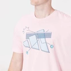 Adidas Mens Tennis Category Tee - Pink -Ball Game Paradise HG2037 D