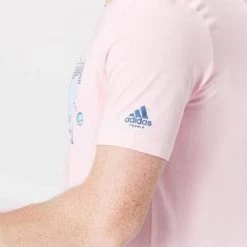 Adidas Mens Tennis Category Tee - Pink -Ball Game Paradise HG2037 E