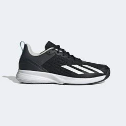 Adidas Mens Court Flash Speed Tennis Shoes - Black/White