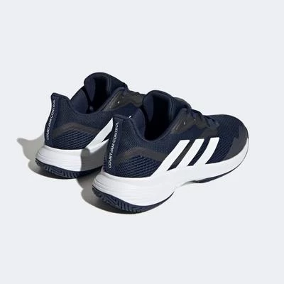 Adidas Mens Courtjam Control Tennis Shoes - Team Navy/Cloud White 5 Adidas Mens Courtjam Control Tennis Shoes - Team Navy/Cloud White - Image 3