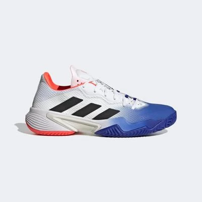 Adidas Mens Barricade Tennis Shoes - Lucid Blue/Solar Red 3 Adidas Mens Barricade Tennis Shoes - Lucid Blue/Solar Red
