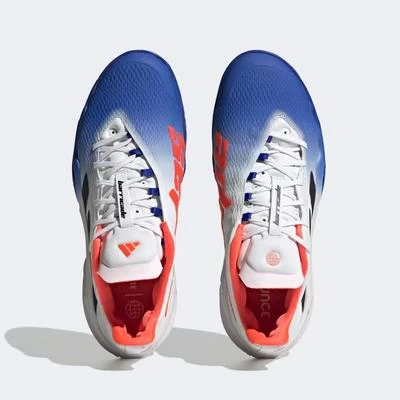 Adidas Mens Barricade Tennis Shoes - Lucid Blue/Solar Red 4 Adidas Mens Barricade Tennis Shoes - Lucid Blue/Solar Red - Image 2