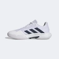Adidas Mens Courtjam Control Carpet Tennis Shoes - Cloud White/Team Navy -Ball Game Paradise HR1027 F
