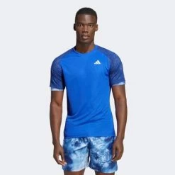 Adidas Mens Melbourne Raglan Tee - Lucid Blue