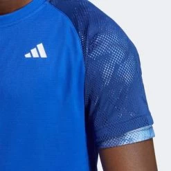 Adidas Mens Melbourne Raglan Tee - Lucid Blue -Ball Game Paradise HT7207 D