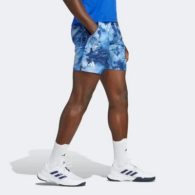 Adidas Mens Melbourne Ergo Graphic Tennis Shorts - Victory Blue 4 Adidas Mens Melbourne Ergo Graphic Tennis Shorts - Victory Blue - Image 2
