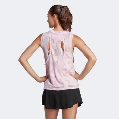 Adidas Womens Melbourne Tennis Tank - Clear Pink 5 Adidas Womens Melbourne Tennis Tank - Clear Pink - Image 3
