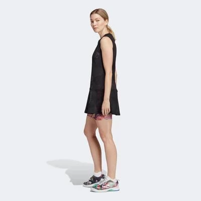 Adidas Womens Melbourne Tennis Dress - Black/Multicoloured 4 Adidas Womens Melbourne Tennis Dress - Black/Multicoloured - Image 2