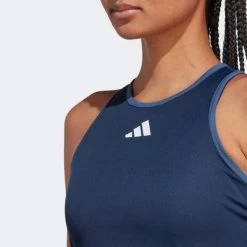 Adidas Womens Tennis Racerback Tank - Collegiate Navy -Ball Game Paradise HZ4283 D