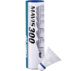 Yonex Mavis 300 Nylon Badminton Shuttlecocks - White (Tube Of 6)