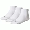 Puma Quarter Training Socks (3 Pairs) - White -Ball Game Paradise PU502W