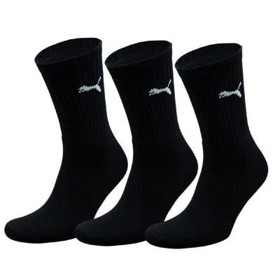 Puma Crew Socks (3 Pairs) - Black 3 Puma Crew Socks (3 Pairs) - Black