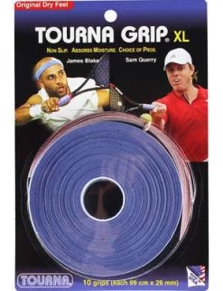 Tourna Grip XL Overgrips (Pack Of 10) - Blue