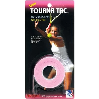 Tourna Tac Overgrips (Pack Of 3) - Pink 3 Tourna Tac Overgrips (Pack Of 3) - Pink