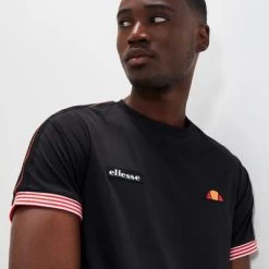 Ellesse Mens Parallel Tee - Black -Ball Game Paradise SER17882 BK E