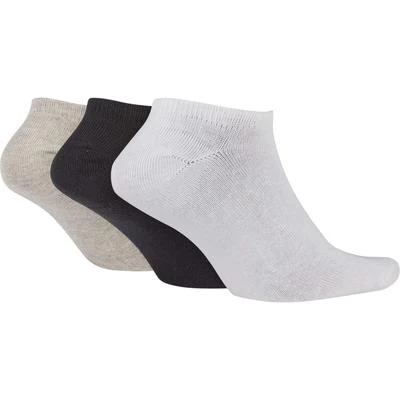Nike Dry Lightweight No-Show Socks (3 Pairs) - Grey/White/Black 4 Nike Dry Lightweight No-Show Socks (3 Pairs) - Grey/White/Black - Image 2