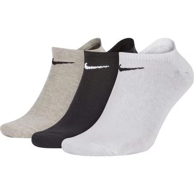 Nike Dry Lightweight No-Show Socks (3 Pairs) - Grey/White/Black 3 Nike Dry Lightweight No-Show Socks (3 Pairs) - Grey/White/Black