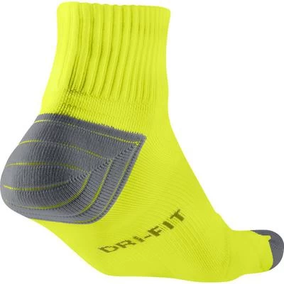 Nike Elite Cushion Quarter Running Socks (1 Pair) - Cyber Green 4 Nike Elite Cushion Quarter Running Socks (1 Pair) - Cyber Green - Image 2