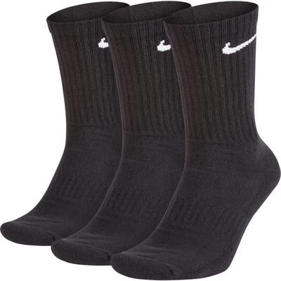 Nike Everyday Cushion Crew Socks (3 Pairs) - Black/White 3 Nike Everyday Cushion Crew Socks (3 Pairs) - Black/White