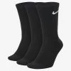 Nike Everyday Lightweight Crew Socks (3 Pairs) - Black 1 Nike Everyday Lightweight Crew Socks (3 Pairs) - Black -Ball Game Paradise SX7676 010 A