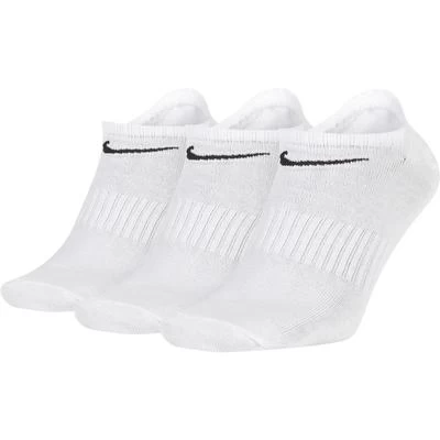 Nike Everyday Lightweight No-Show Socks (3 Pairs) - White 3 Nike Everyday Lightweight No-Show Socks (3 Pairs) - White