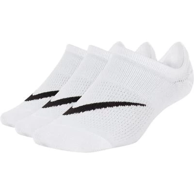 Nike Kids Lightweight Footie Socks (3 Pairs) - White 3 Nike Kids Lightweight Footie Socks (3 Pairs) - White