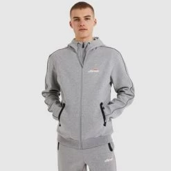 Ellesse Mens Ornari Hoodie - Grey Marl