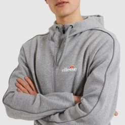 Ellesse Mens Ornari Hoodie - Grey Marl -Ball Game Paradise SXG09896 GRM D