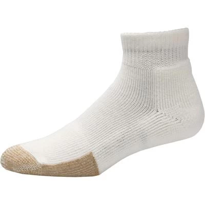 Thorlo Tennis Mini Crew Socks (1 Pair) - White/Brown 3 Thorlo Tennis Mini Crew Socks (1 Pair) - White/Brown