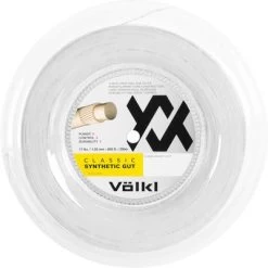 Volkl Classic Synthetic Gut 16 (1.30mm) 200m Tennis String Reel - White