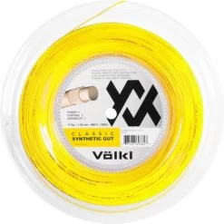 Volkl Classic Synthetic Gut 16 (1.30mm) 200m Tennis String Reel - Optic Yellow