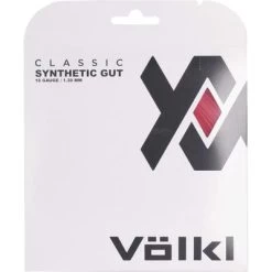 Volkl Classic Synthetic Gut 16 (1.30mm) Tennis String Set - Red
