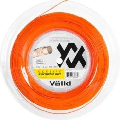 Volkl Classic Synthetic Gut 16 (1.30mm) 200m Tennis String Reel - Neon Orange