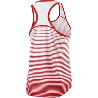 Wilson Womens Striped Tank Top - Red/White 4 Wilson Womens Striped Tank Top - Red/White - Image 2