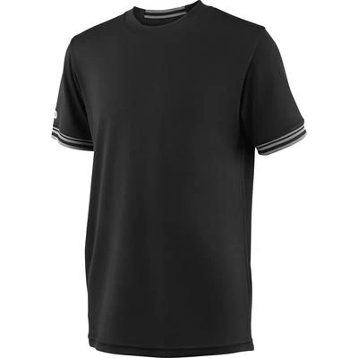 Wilson Boys Team Solid Crew Tee - Black 3 Wilson Boys Team Solid Crew Tee - Black
