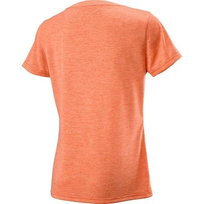 Wilson Womens Script Tech T-Shirt - Burn Orange - Image 2