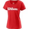 Wilson Womens Script Tech T-Shirt - Red/White -Ball Game Paradise WRA770510 A
