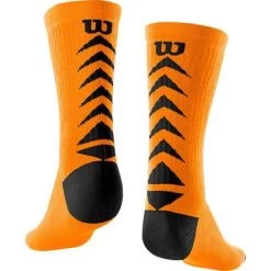 Wilson Kids Seasonal Tennis Crew Socks (3 Pairs) - Blue/Sangria/Orange -Ball Game Paradise WRA803501 kids seasonal socks D