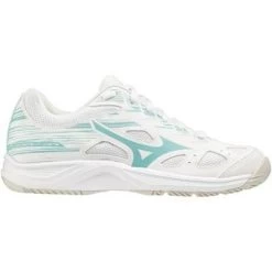 Mizuno Kids Stealth Star Indoor Court Shoes - White/Angel Blue