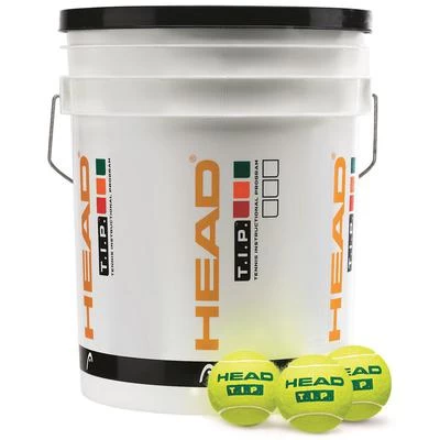 Head TIP Green Trainer Junior Tennis Ball Bucket (6 Dozen) 3 Head TIP Green Trainer Junior Tennis Ball Bucket (6 Dozen)
